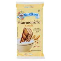 Mulino Bianco Fisarmoniche Merenda Con 8 Cereali E Crema Al Malto D'orzo E Cacao 8 Pezzi 264g