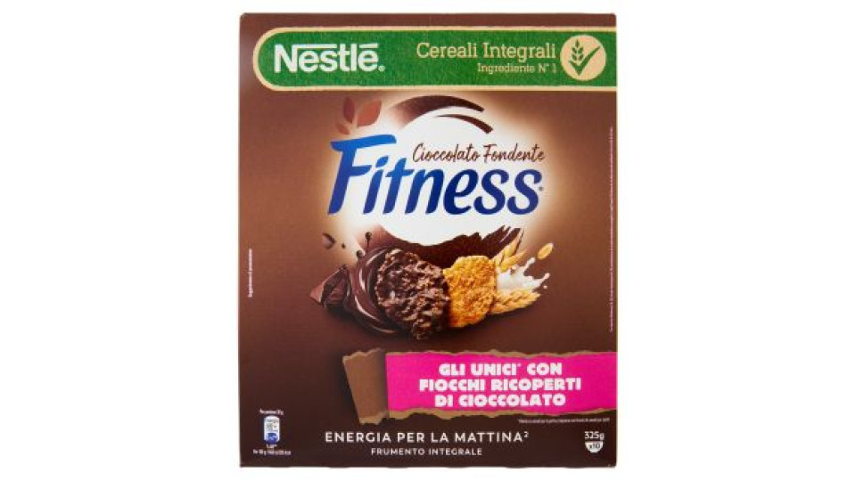 Fitness Cioccolato Fondente Cereali Integrali Con Fiocchi Al Cioccolato 375g