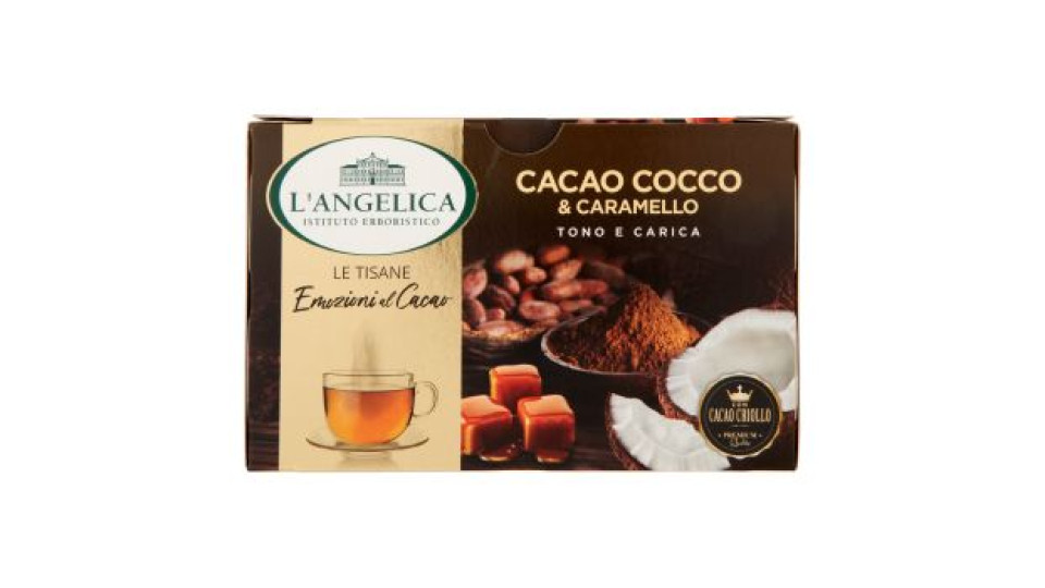 L'angelica Le Tisane Emozioni Al Cacao Cacao Cocco & Caramello Tono E Carica 15 Filtri 30 G