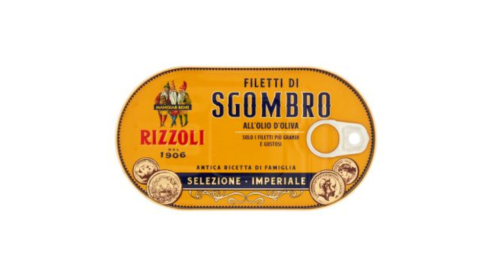 Rizzoli Filetti Di Sgombro All'olio D'oliva Selezione Imperiale 160 G