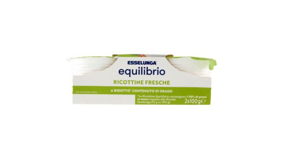 Esselunga Equilibrio ricottine fresche