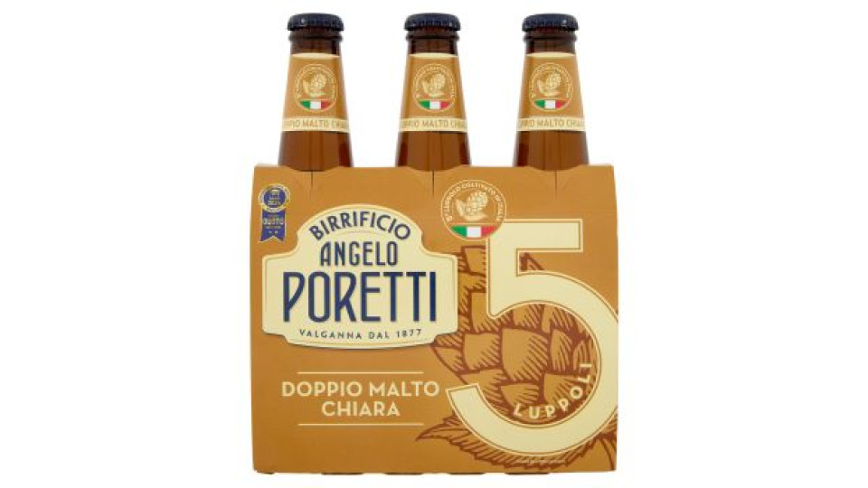 Birrificio Angelo Poretti Doppio Malto Chiara 5 Luppoli 3 X 33 Cl