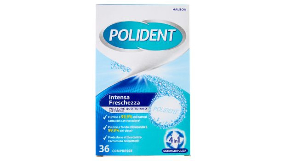 Polident Intensa Freschezza, Pulitore Quotidiano Per Protesi Dentale 36 Cp