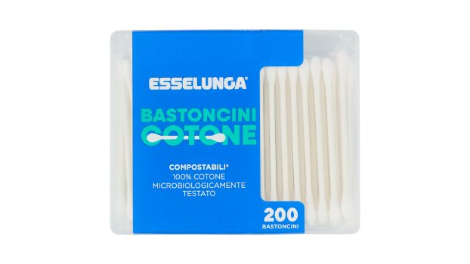 Bastoncini Cotonati Compostabili* 160 Pz