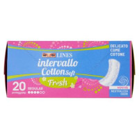 Lines Intervallo Cotton Soft Fresh Proteggislip Regular Disteso 20 Pz
