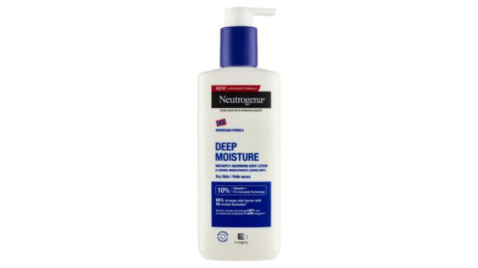 Neutrogena Deep Moisture Lozione Corpo Pelle Secca 250 Ml