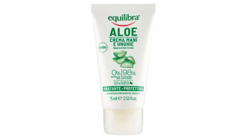Equilibra Aloe Crema Mani E Unghie Idratante - Protettiva 75 Ml