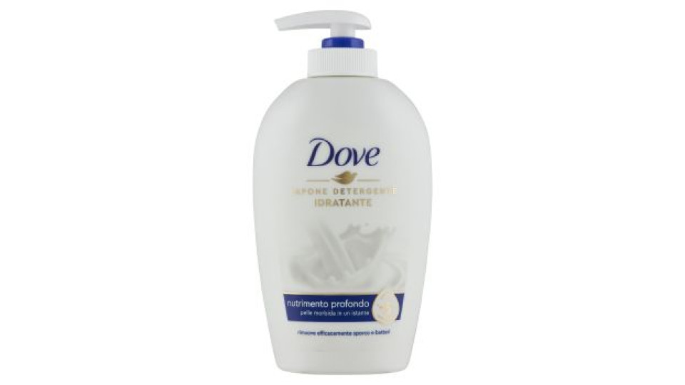 Dove Sapone Detergente Idratante Nutrimento Profondo 250 Ml