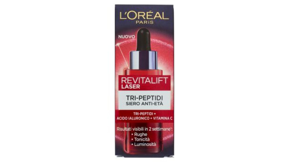 L'Oreal Paris Revitalift Laser X3 Siero anti-eta' effetto pelle nuova: corregge, ridensifica, rimodella