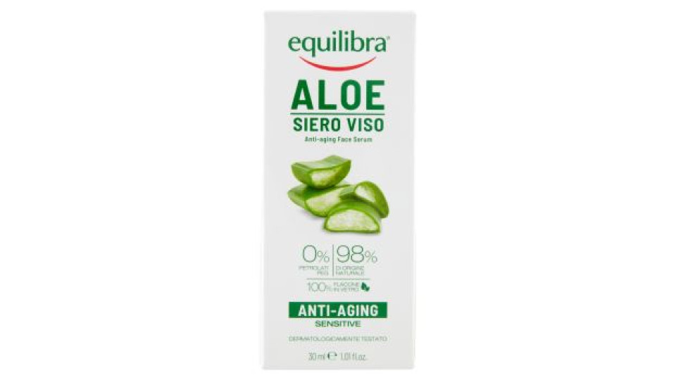 Equilibra Aloe Siero viso anti-aging con acido ialuronico