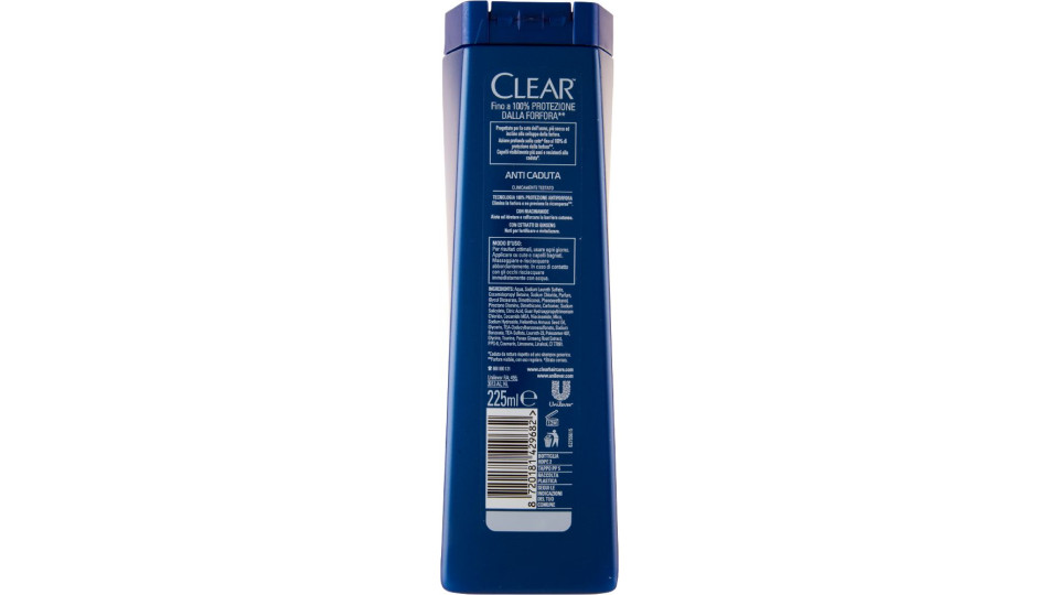 Clear Men Shampoo Antiforfora Anti Caduta 225 Ml