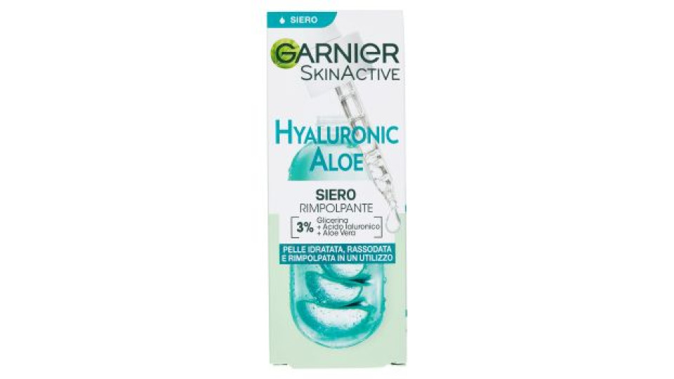 Garnier Skinactive Hyaluronic Aloe Siero Rimpolpante, 30 Ml