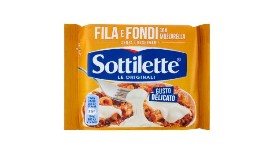 Sottilette Fila e Fondi alla Mozzarella