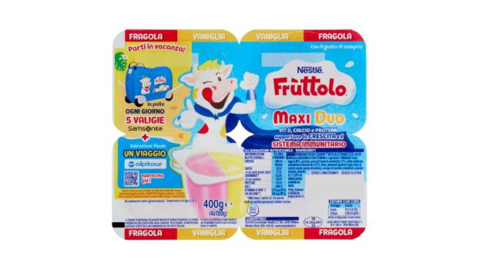 Nestlé, Fruttolo Maxi Duo fragola vaniglia
