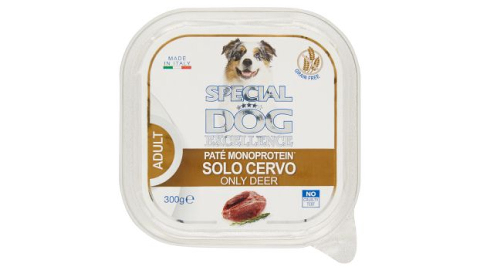 Special Dog Excellence Adult Patè Monoprotein* Solo Cervo 300 G