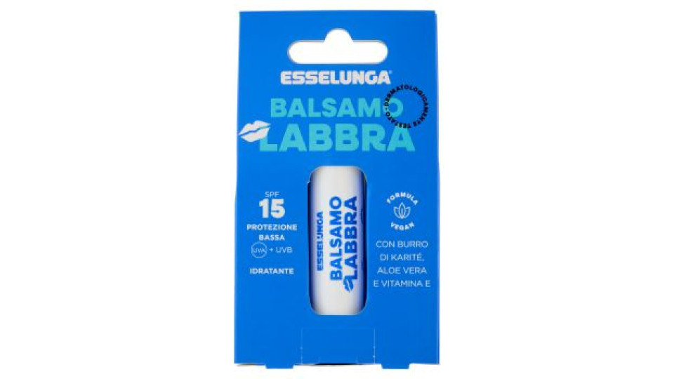 Esselunga Viso Balsamo labbra con olio di jojoba e vitamina E, SPF15