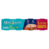 Mare Aperto Tonno, Olio di Oliva e un Pizzico di Sale 3 x 70 g