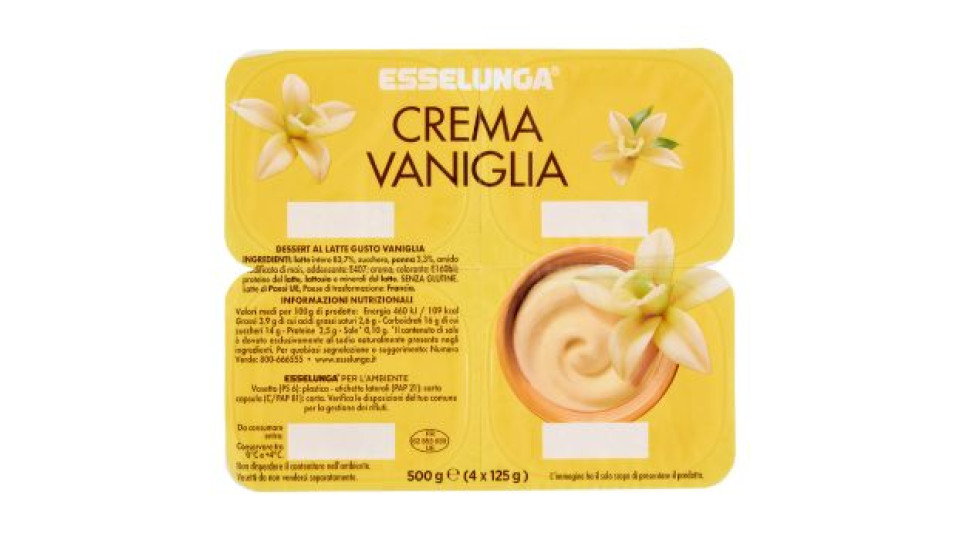Esselunga, crema vaniglia