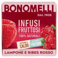 Bonomelli Infusi Fruttosi 100% Naturali Lampone e Ribes Rosso...