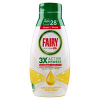 Fairy Gel Lavastoviglie Platinum Extra Brillantezza Detersivo Piatti Profumo Limone 30 Lavaggi 600ml