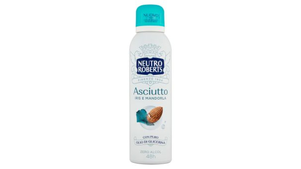 Neutro Roberts deo spray asciutto iris e mandorla 150 ml