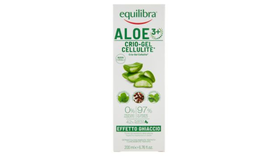 Equilibra Aloe 3+ Crio-Gel Cellulite* Effetto Ghiaccio 200 ml