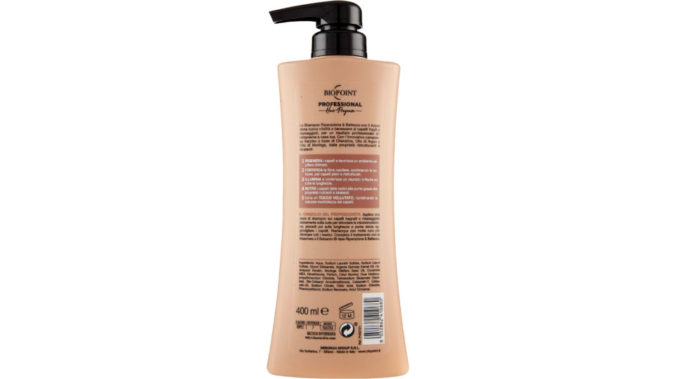 Biopoint, Professional Riparazione e bellezza capelli fragili shampoo