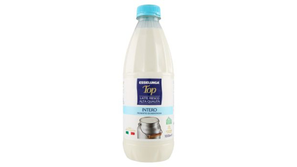 Esselunga Top, latte fresco alta qualità intero prodotto di montagna
