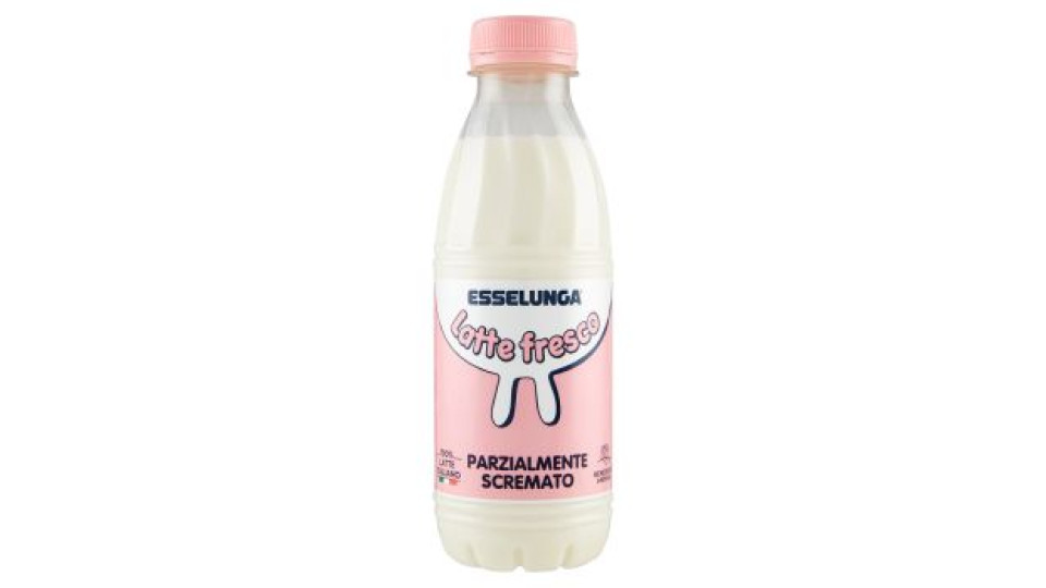 Esselunga, latte fresco parzialmente scremato 100% italiano