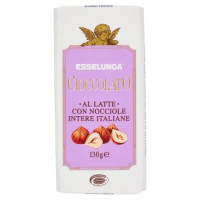 Esselunga Bio, cioccolato al latte con nocciole intere biologico