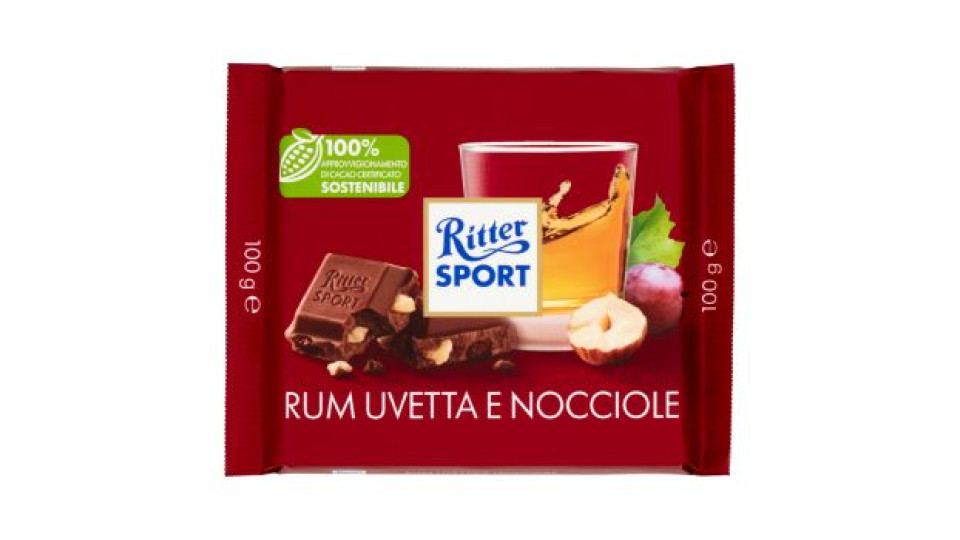 Ritter Sport Rum Uvetta e Nocciole