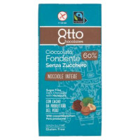 Otto Chocolates, cioccolato fondente nocciole intere senza zucchero