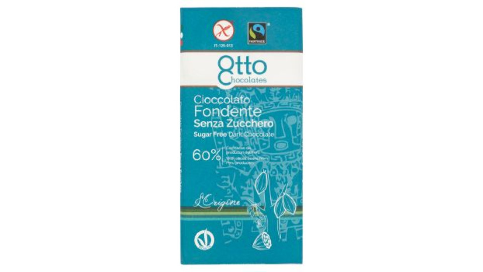 Otto Chocolates, cioccolato fondente senza zucchero