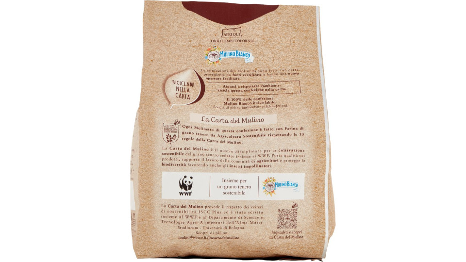 Mulino Bianco Biscotti Frollini Molinetti con Farina Integrale di Grano Saraceno, Colazione Ricca di Gusto