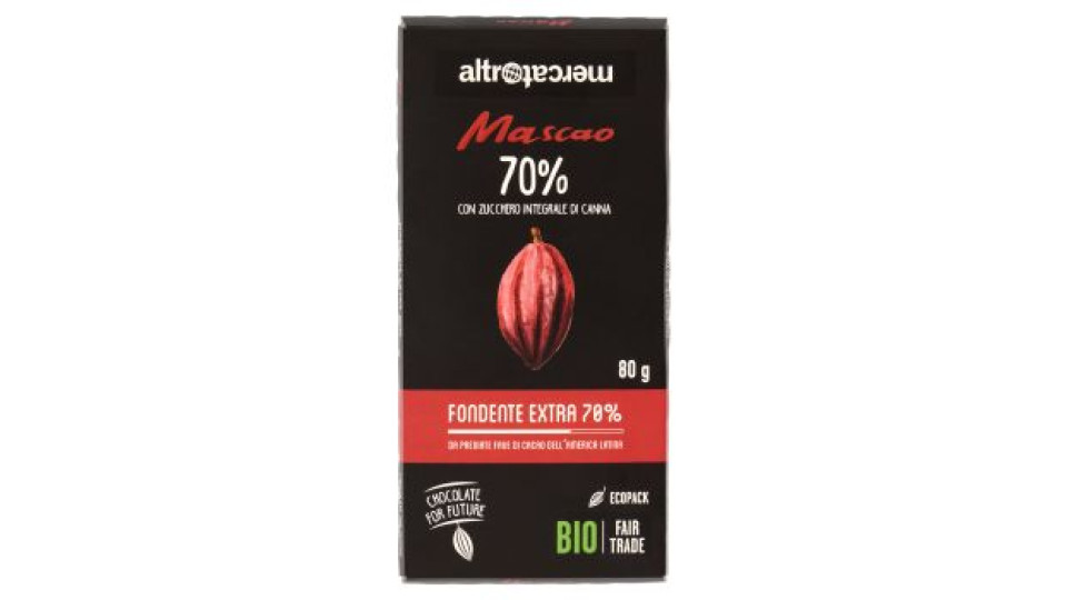 Altromercato Bio, Mascao fondente extra 70%