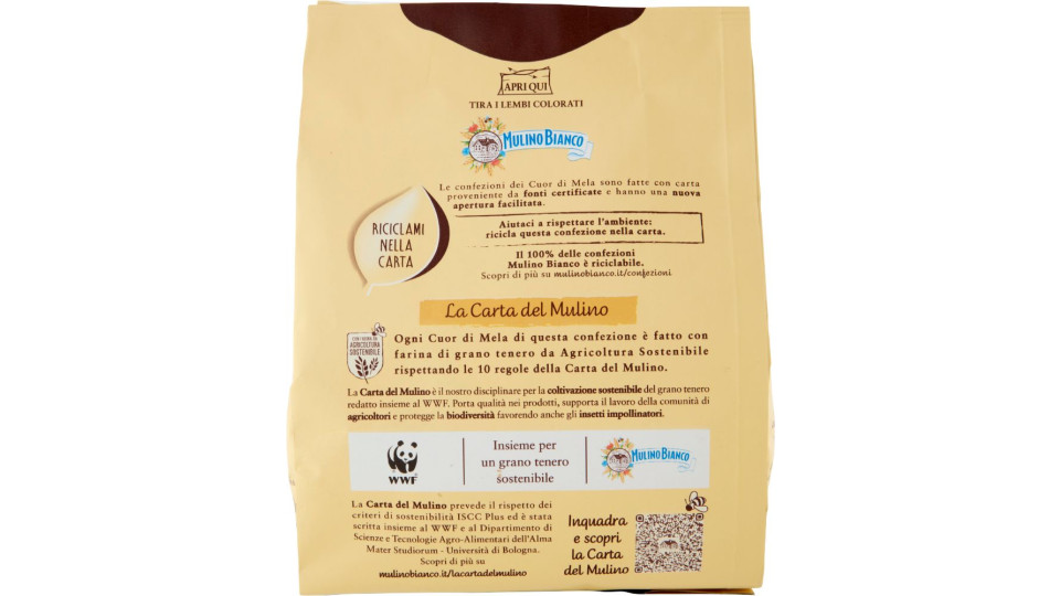Mulino Bianco Cuor di Mela Biscotti con Mele 100% Italiane 300g