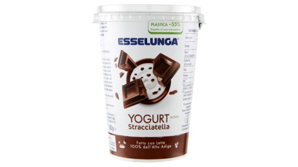 Esselunga, yogurt intero con banana frullata