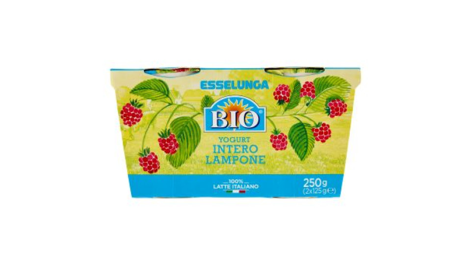 Esselunga Bio, yogurt intero al lampone biologico