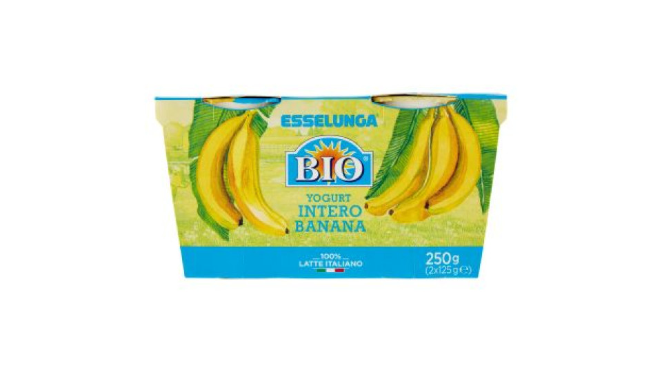 Esselunga Bio, yogurt intero alla banana biologico
