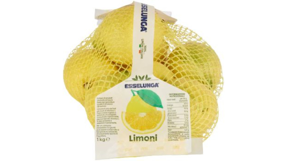 Esselunga, limoni confezionati