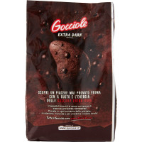 Pavesi Gocciole Extradark Biscotti con Gocce di Cioccolato Extra Fondente 400g