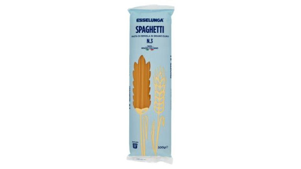 Esselunga Bio, Spaghetti pasta di semola di grano duro