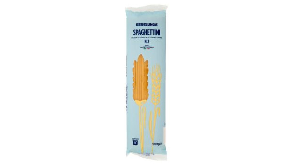 Esselunga, Spaghettini n. 2 pasta di semola di grano duro