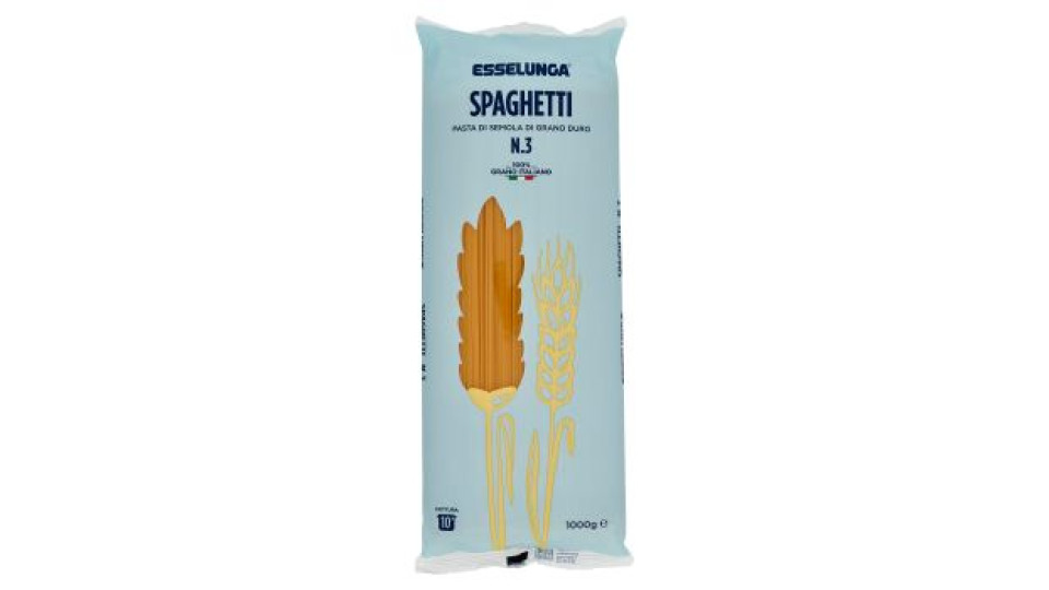 Esselunga, Spaghetti n. 3 pasta di semola di grano duro