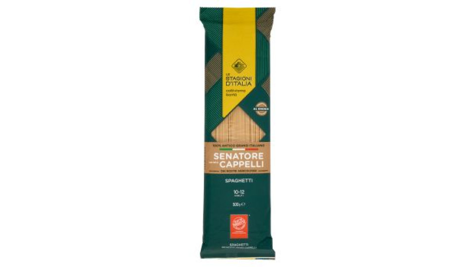 Le Stagioni d'Italia Senatore varietà Cappelli Integrale Spaghetti N° 102 500 g