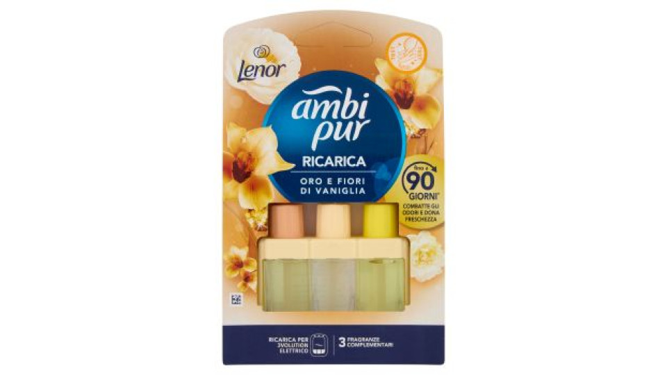 Ambi Pur Profumatore per Ambienti Elettrico Ricarica 3Volution, Nuvole di Cotone 20ml