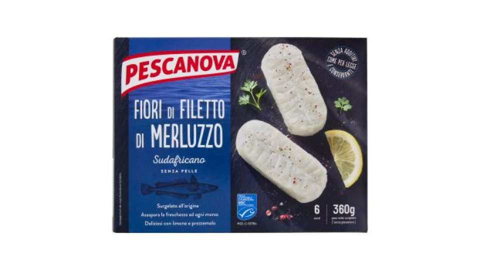 Pescanova, fiori di filetto di merluzzo surgelati
