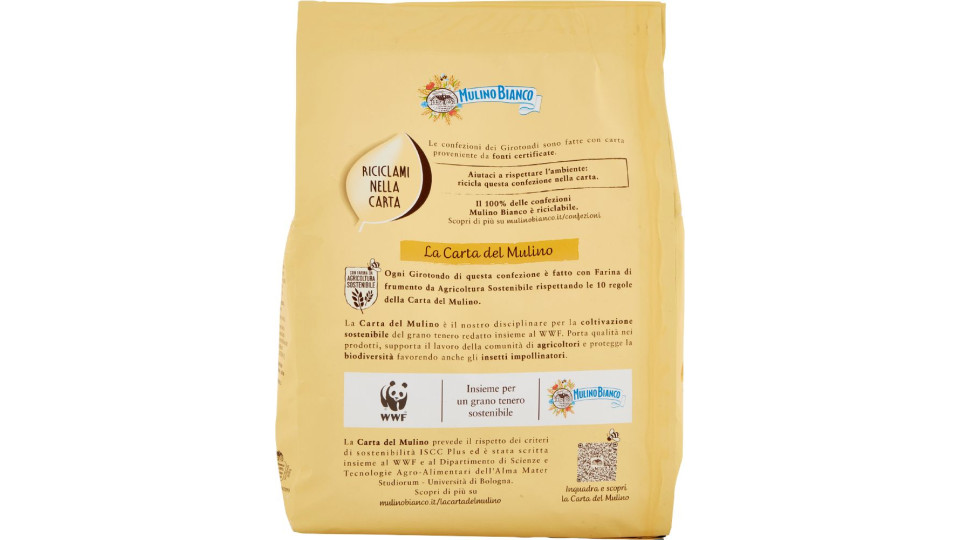 Mulino Bianco Girotondi Biscotti con Granelli di Zucchero di Canna 800g