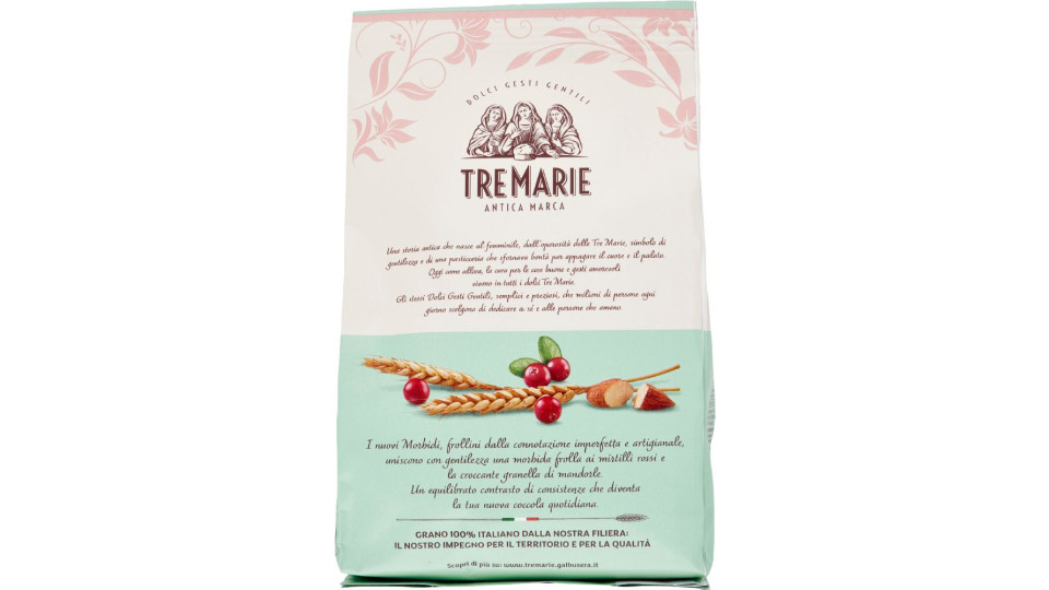 Tre Marie i Morbidi mirtilli rossi e mandorle 300 g