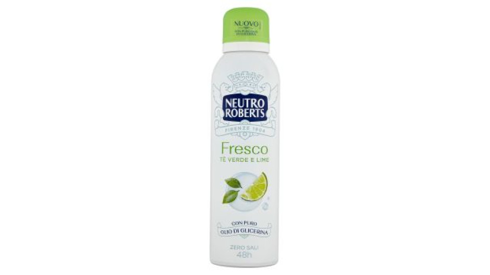 Neutro Roberts, Fresco tè verde & lime deodorante spray